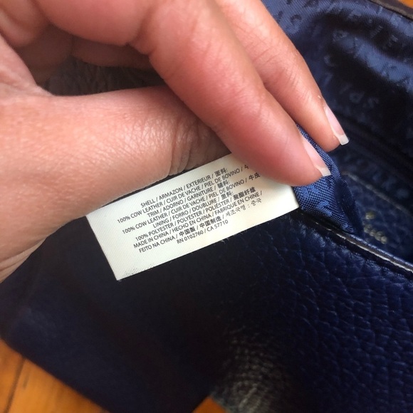 Kate Spade leather backpack blue main image 11